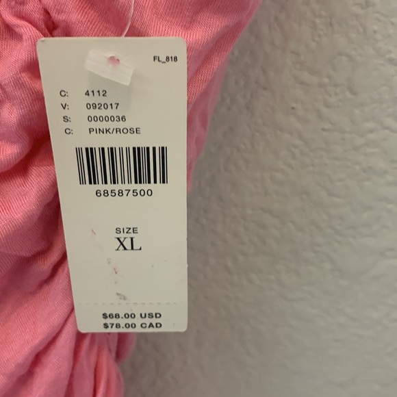 Size XL anthropologie women Pilcro Ruched Reversible Tank - Picture 5 of 7